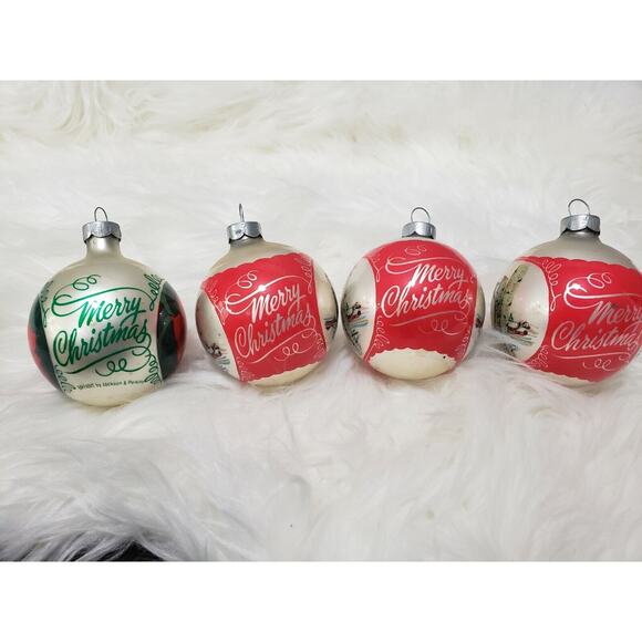 Vintage Essex Franke Bird Cardinal Red Green Retro Glass Christmas Glass Lot 4 - Picture 6 of 9